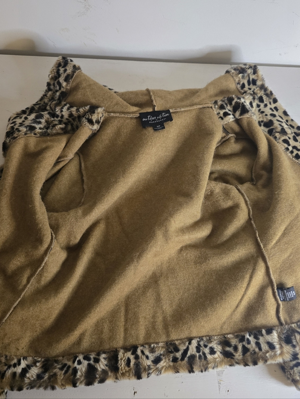 Outdoor Edition By Parkhurst Faux Fur Hooded Jacket Mob Wife Aesthetic S - Picture 8 of 15